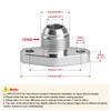 Kit Adaptateur de Bride de Vidange de Retour d'Huile Turbo AN10 Pour Turbos Mitsubishi Série TD04-TD06 / IHI RHF4 RHB4 RHB5 KKK K03 K04