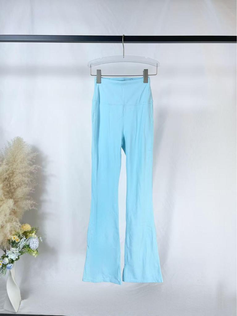 Uarun Women's Super High Waist Flare Yoga Pants - High Elastic, Nude Feel Running Tights