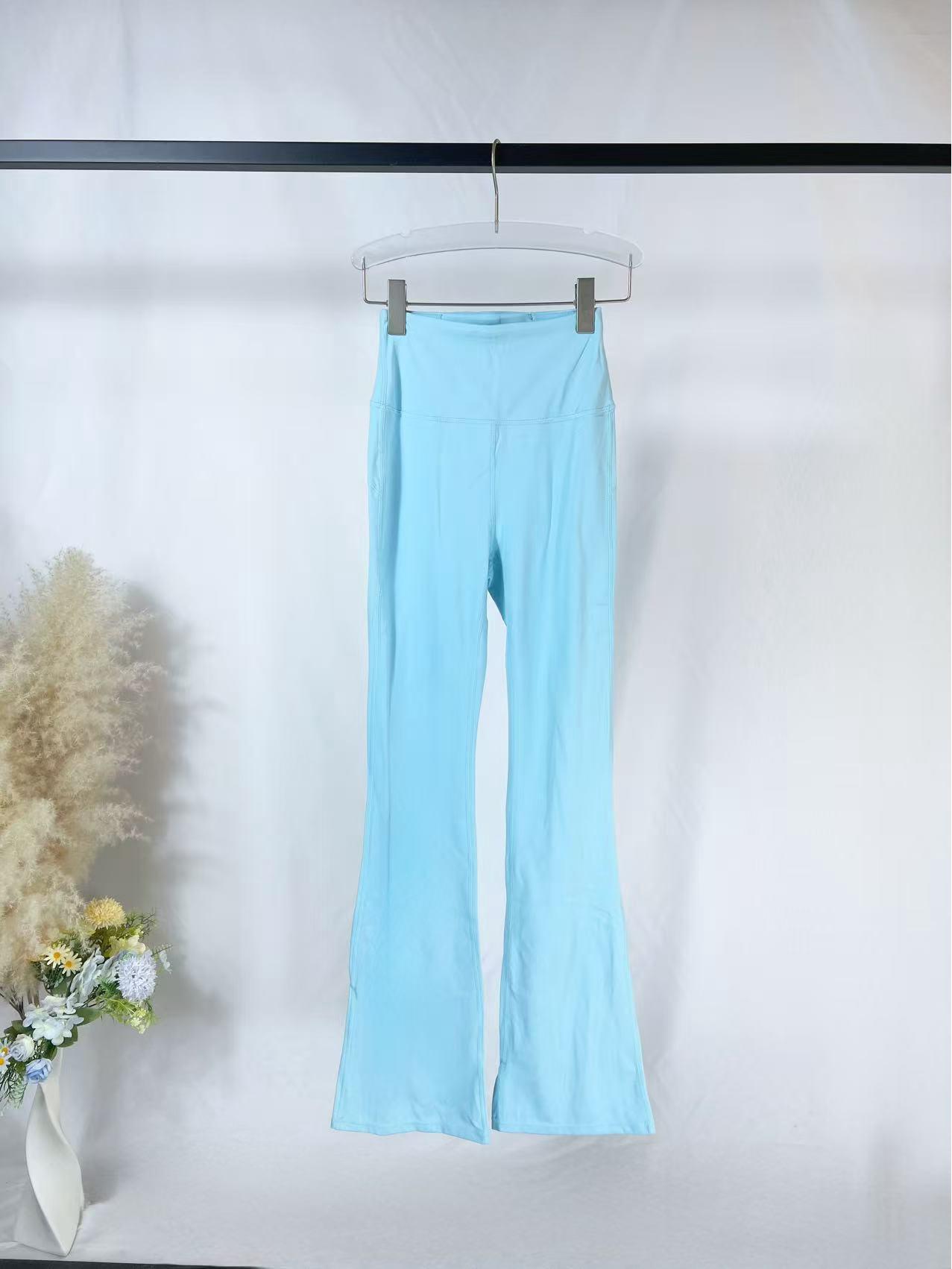 

Женские брюки для йоги Uarun с очень высокой талией и клеш - Высокоэластичные, с ощущением обнаженности, тайтсы для бега M/4