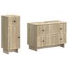 2 Piece Bathroom Cabinet Set EDE Sonoma Oak