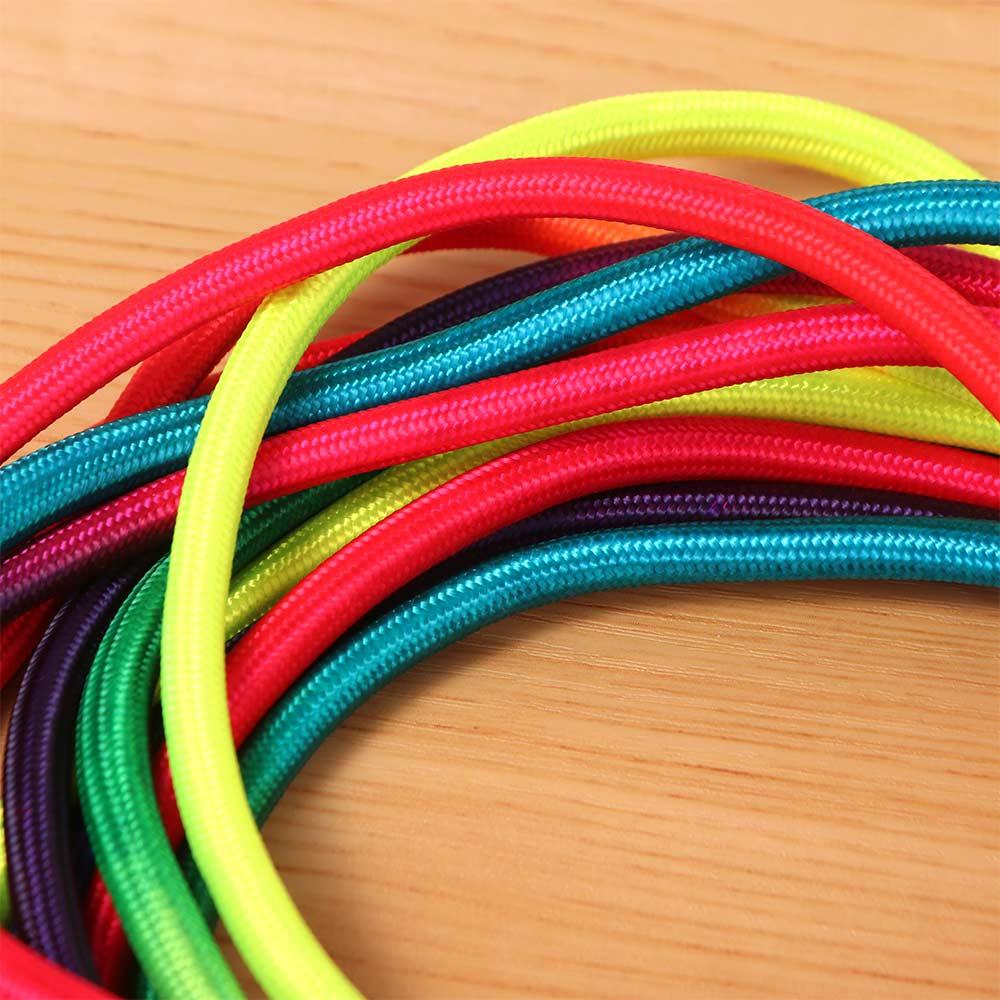 Anti-Slip Rainbow Long Rope Outdoor Fun Workout Gym Group Skipping Rope Exercise Ball Handle 5m Jump Rope School Sports