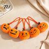 Funny Pumpkin Gifts Halloween Plush Keychain, Cute Spooky Stuffed Toy Pendant for Bag Aesthetic Accessories Keys, Soft Mini Doll Hanging Ornament