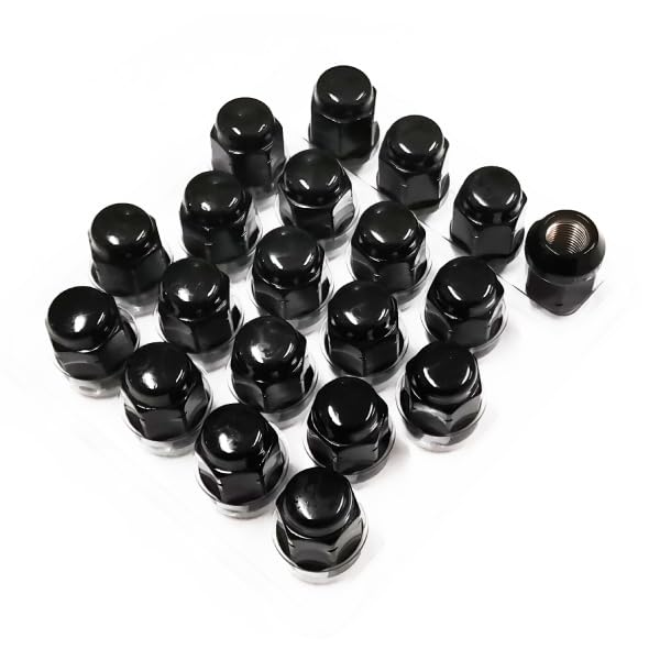 Jimny Wheel Set of M12 x Compatible with Part Number K-PRODUCTS Nuts, Black, 20, 1.25, 19H, JA11, JA12, JA22, JB23, JB33, JB43, JB64, JB74, Sierra, чёрный