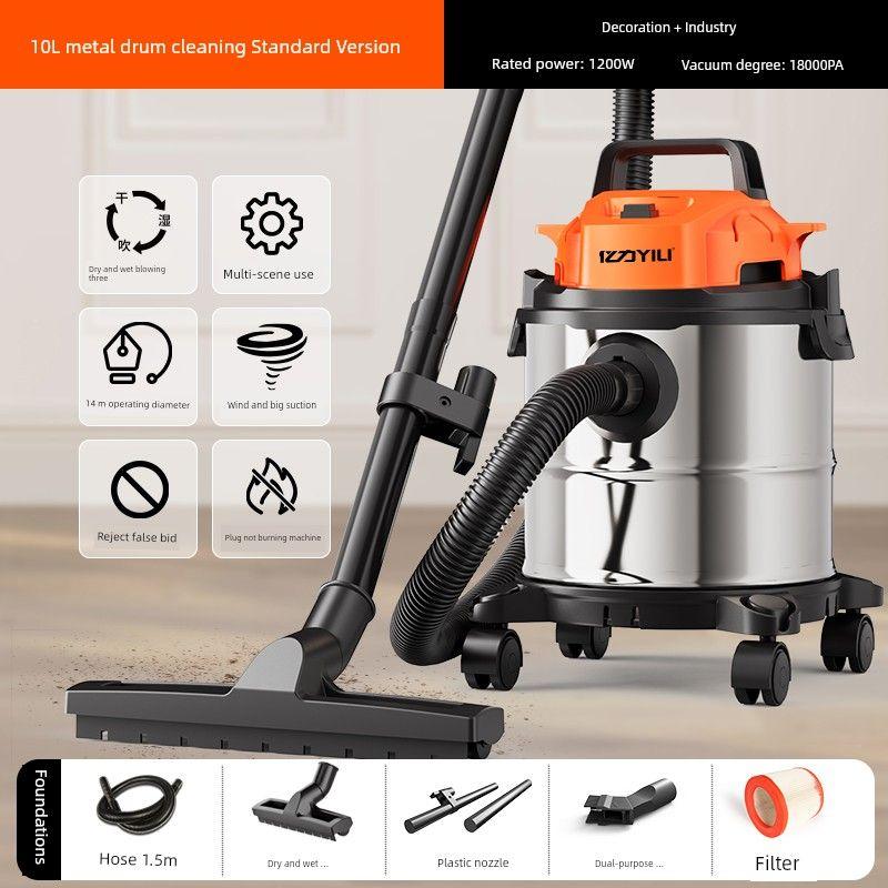 

Yili High-Power Wet and Dry Decoration Beauty Seam Vacuum Cleaner [10L Metal Bucket] Cleaning Standard Edition