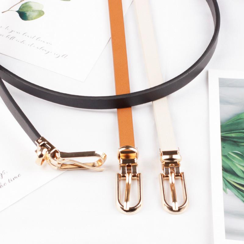 Elegant Fashionable Ladies Faux Leather Waist Belt With Versatile Colors And Slim Style