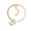Metal, Resin Pearl, Crystal Bracelets Women's Gold B2617WOMCYD03S
