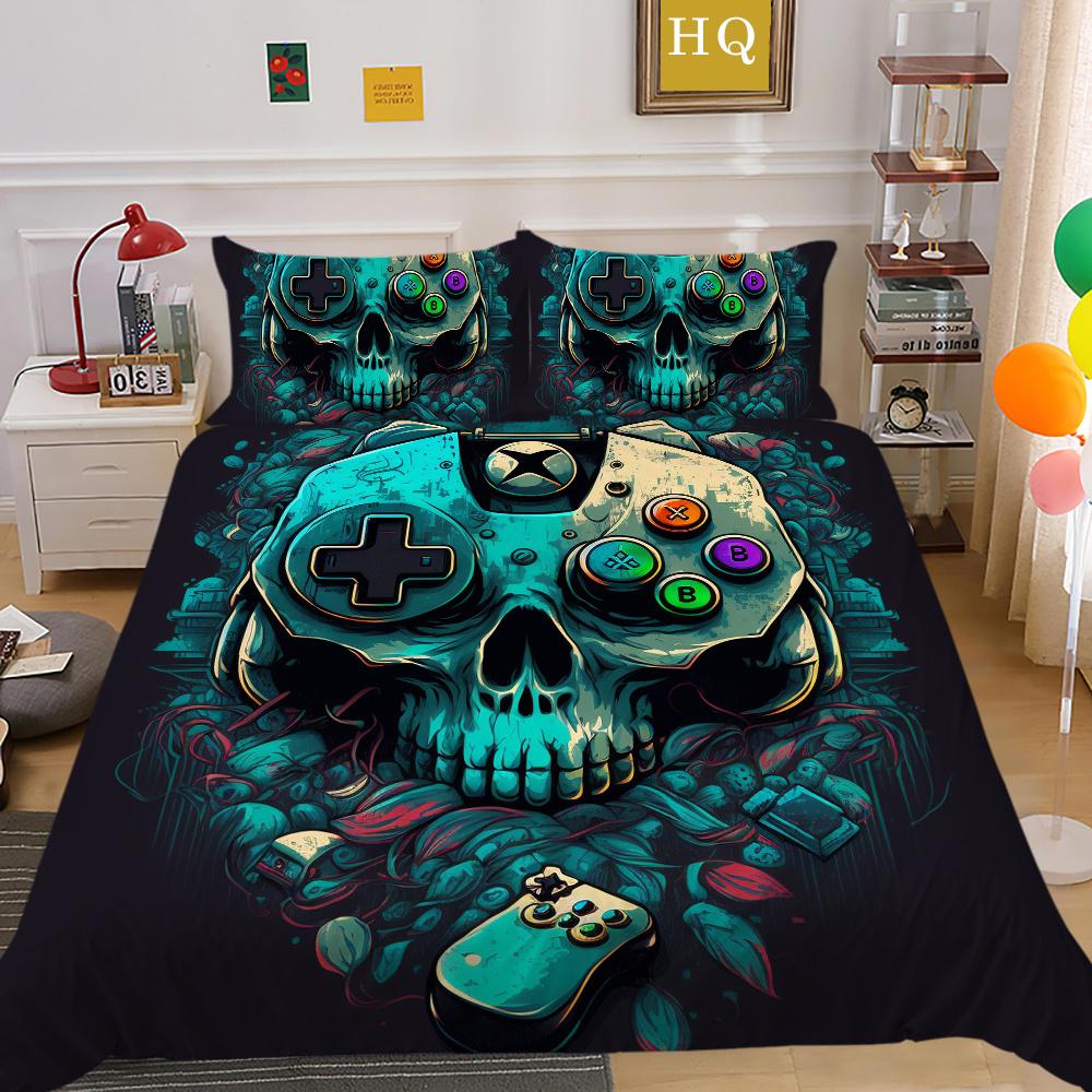 3D Game Console Printing Comforter Cover Set Twin Size Bed Set Cover Children High Quality Luxury Bed Set