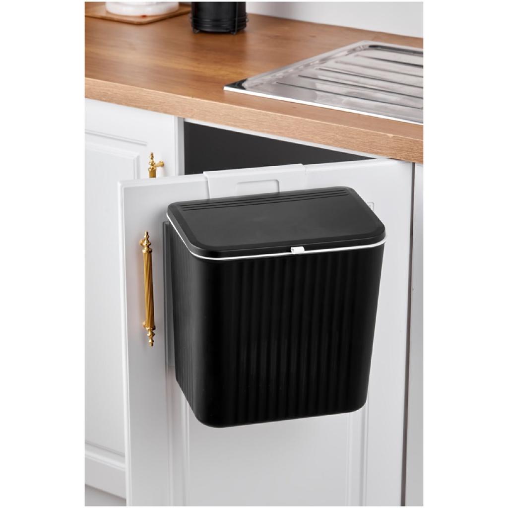 15 Lt Kitchen Countertop And Cabinet Hanging Garbage Bin