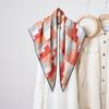 Hot-selling Imitation Silk Double-sided Printed Triangle Scarf Old Money Wind Waist Seal Belt Fashionable Versatile Multi-purpose Women's Silk Scarf