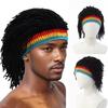 Handmade Quirky Headgear Dreadlock Knit Hat Hip-Hop Party Hat Trendy Personality Knit Wig Hat For Men And Women