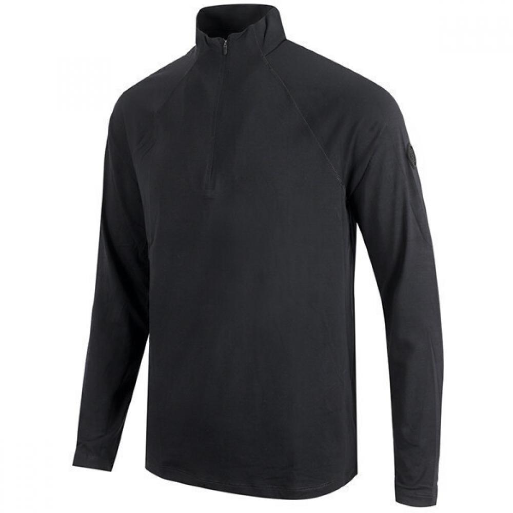 

Geepore Men S Luxe Staple Quarter Zip Mid Layer G4MF23K123ONYX/S