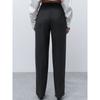 Fashion Style Fashion Pocket Pencil Pants High Waist Casual Ankle Banded Pants High Waist Casual Trousers