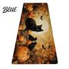 Easy Clean Floor Mat Halloween Kitchen Rug Pumpkin Bat Black Cat Non-slip Mat