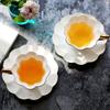 Vergoldeter Blütenrand Tasse&Untertasse Zarte Porzellan Kaffeetasse Esstisch Milchtassen Nachmittagstee Teetasse Früchte Saft Tasse
