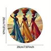 Vivace Cesto di Frutta con Donne Africane Wall Art Decorazione per la Casa Retrò