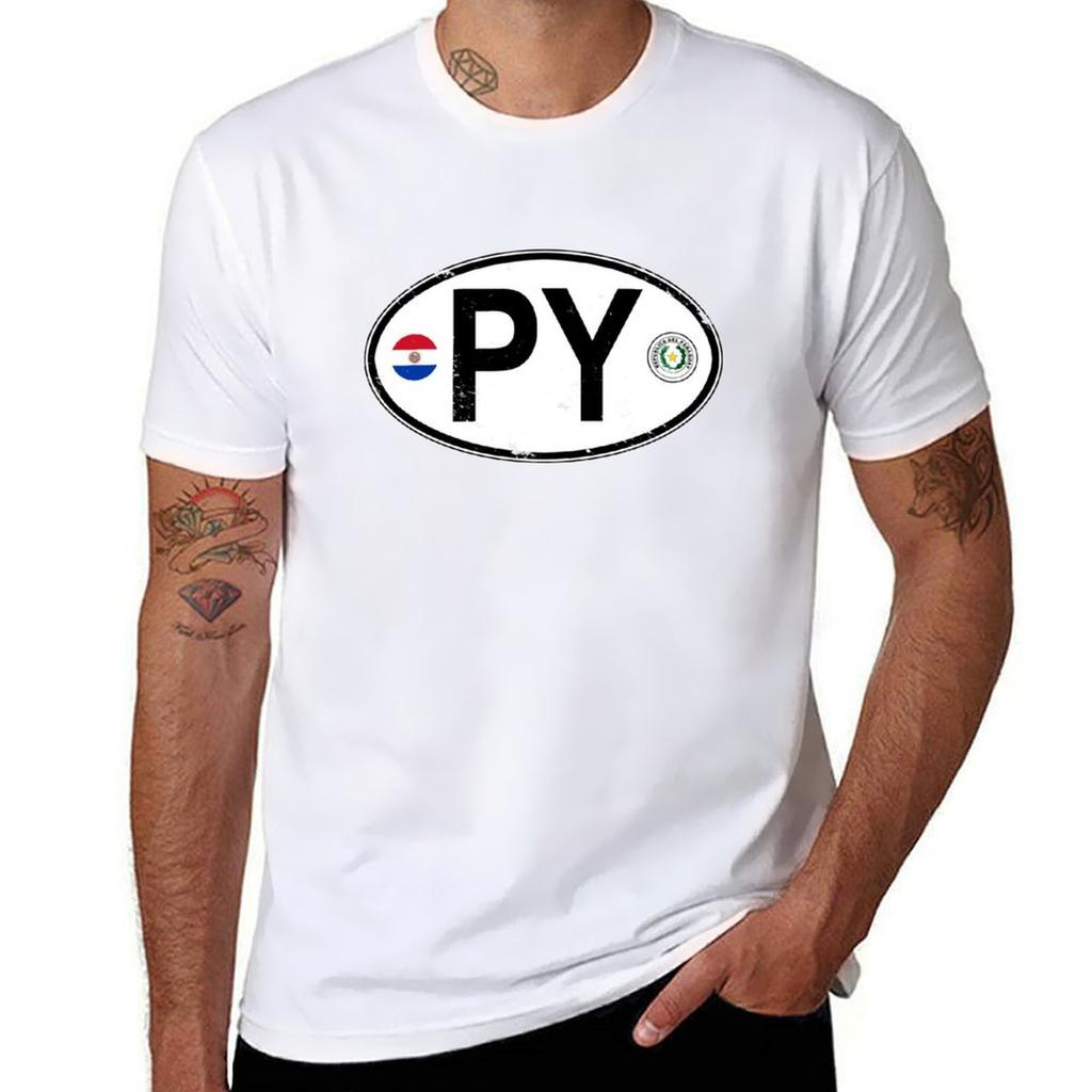 Paraguay Oval Country Code Decal TShirt Ultra Soft Breathable Tee Top