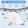 A34R Stick Ceiling Hooks Heavy Duty Self-Adhesive Water Resistant Hooks For Ceiling Multifunctional Hooks For Wind Chimes