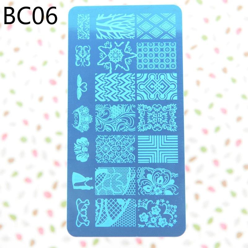 Nail Fashion 12x6cm New 10 Designs Flower/Christmas DIY Polish Stamping Nail Stamp Templates Nail Ar