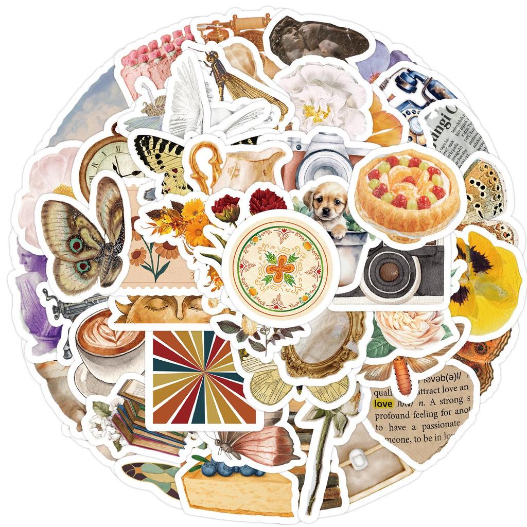 100 Retro Graffiti Stickers: Kids' DIY Waterproof Decorative Stickers for Water Bottles, Luggage, and Cups