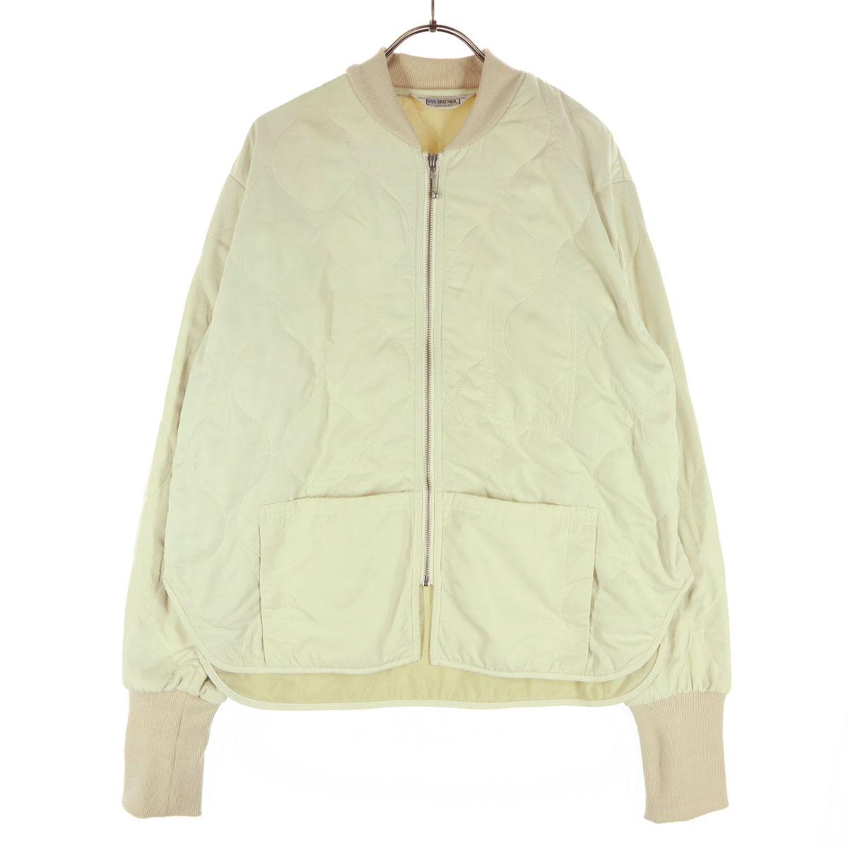 

FIVE BROTHER 22FW Long sleeve Quilted jacket M Ivory Women Used