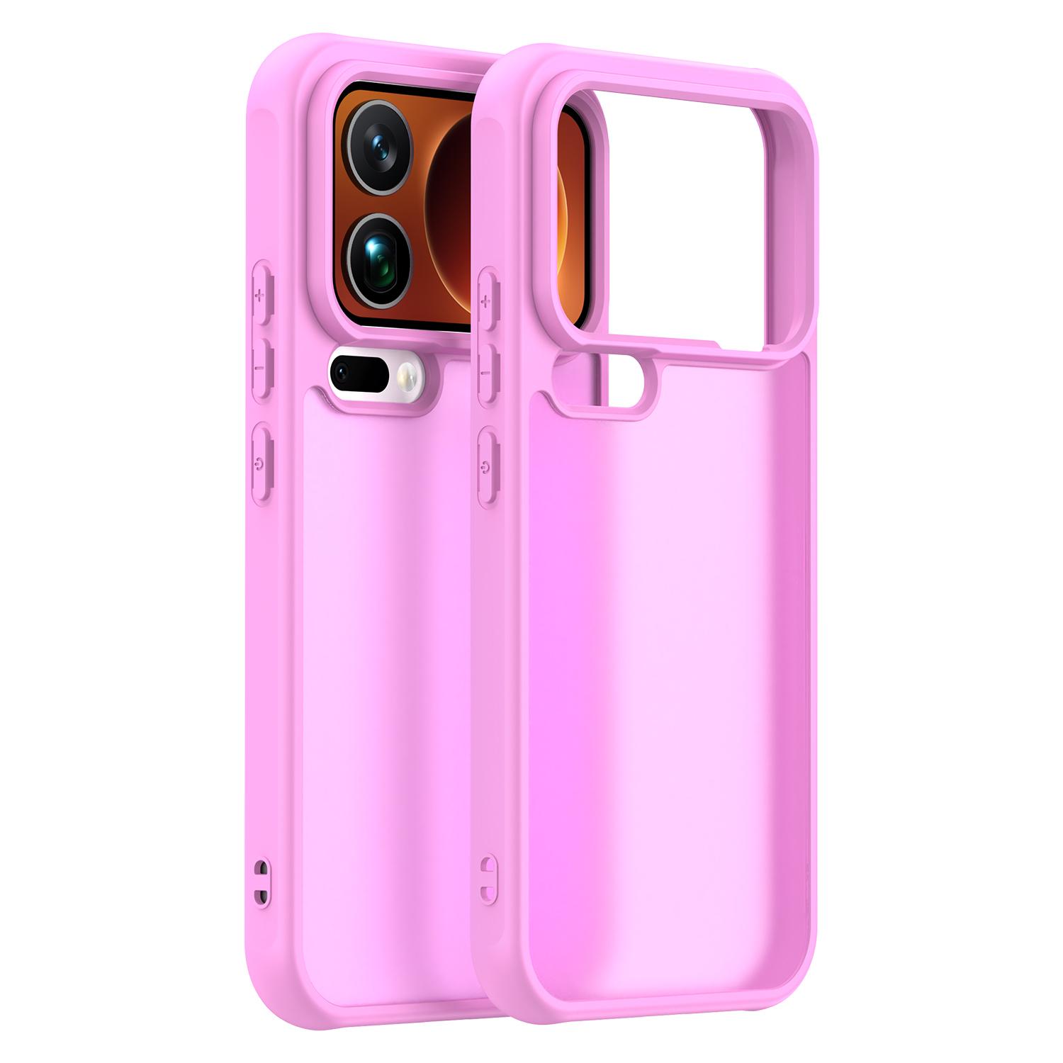 

For Xiaomi 17 Pro Max Case Drop Proof Airbags Frosted Translucent PC + TPU Phone Back Cover