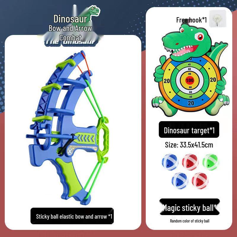 Parent-Child Indoor & Outdoor Crossbow Shooting Toy with EVA Sponge Balls & Target