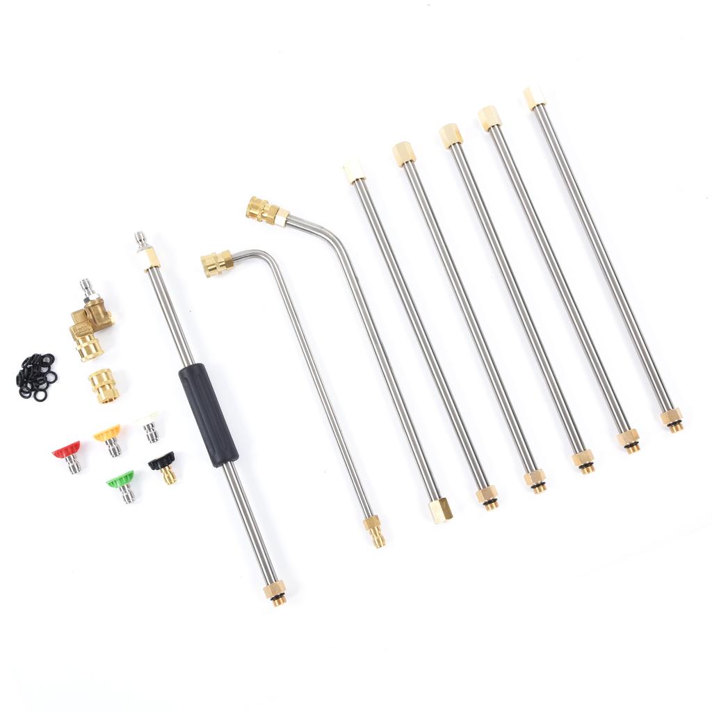 Høytrykksspyler Forlengelseslanse Tilbehørsverktøysett for Rengjøring Vasking