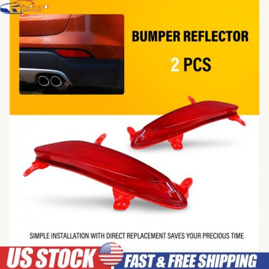 Rear Bumper RH LH Reflector Set for 2013-2016 2014 2015 Hyundai Santa Fe Sport