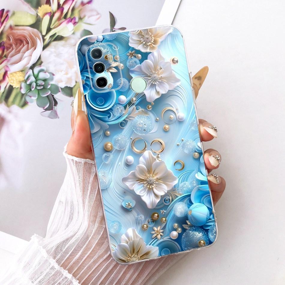 For OPPO A53 A32 A33 (2020) Cute Flower Butterfly Cat Painted Case For Oppo A53 CPH2127 CPH2131 Soft Silicone TPU Phone Cases