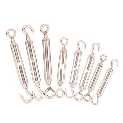 1Pc OC/OO/CC Type M4 M5 M6 M8 Stainless Steel 304 Adjust Chain Rigging Hooks Eye Turnbuckle Wire Rope Tension Device