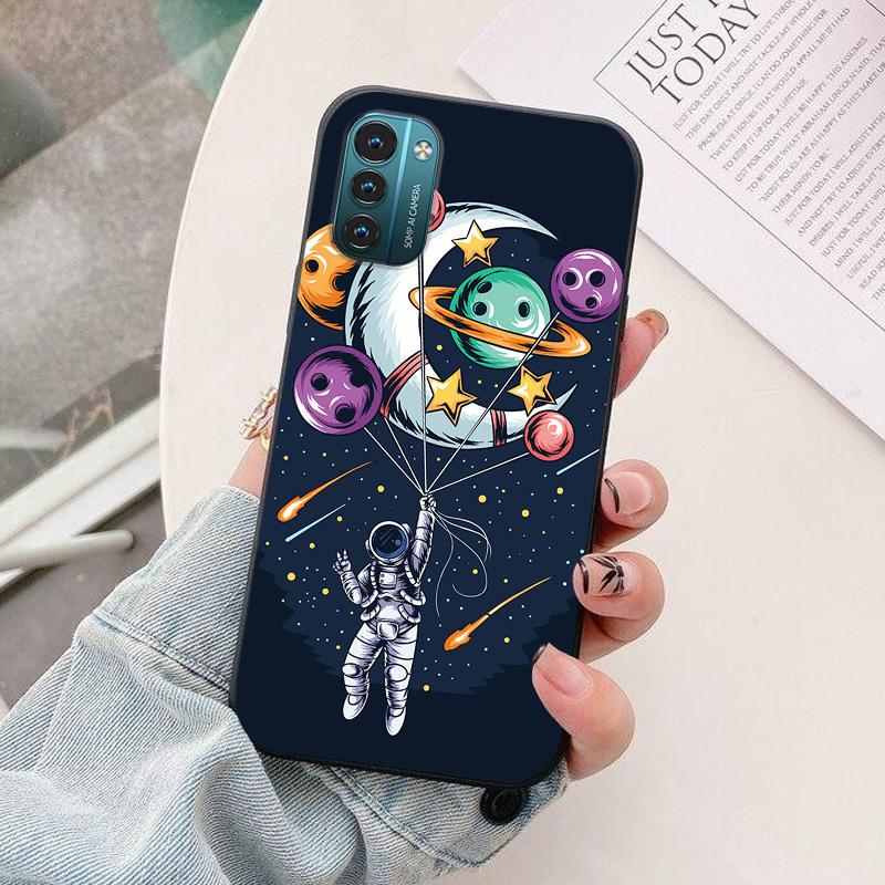 For Nokia G21 Phone Case astronaut Silicone Camera Protection Back Cover For Nokia G11 G 21 G21 Funda Coque