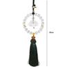 Rear View Mirror Hanging Decoration Lotus Glass Tassel Car Pendant for Interior Blessing Gift Home or Office Use