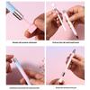 Gradient Point Drill Wax Stick with Self-Adhesive Rotating Nail Art Tool, Portable Dotting Pen for Nail Salon Use Nail Art Pen