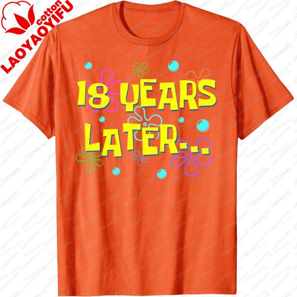 Summer Short Sleeve 18th Birthday Party Casual Streetwear TShirts Graphic T Shirts Graphic Lettered Slogan Crew Neck Clothing