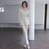 Autumn Apricot Suit Set: Socialite Chic, National Style for Professional Commuting and Formal Workwear