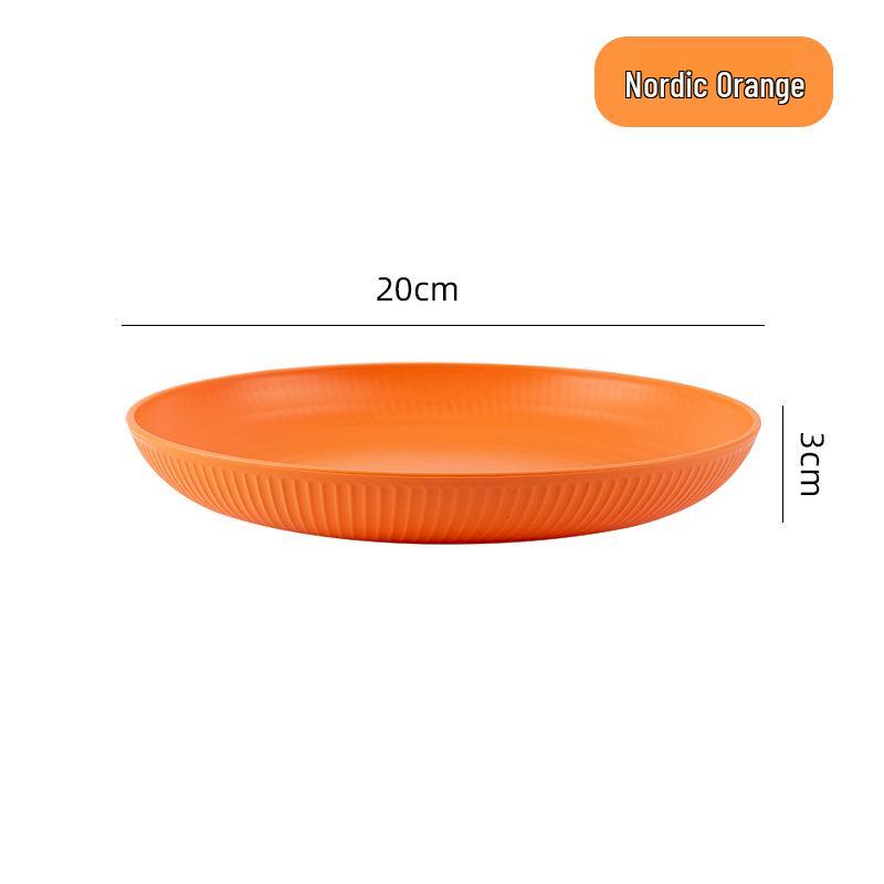 

Durable Round PP Plates: Drop-Resistant, High-Temperature Safe Plates for Home, Hotel, or Serving Snacks and Western Dishes
