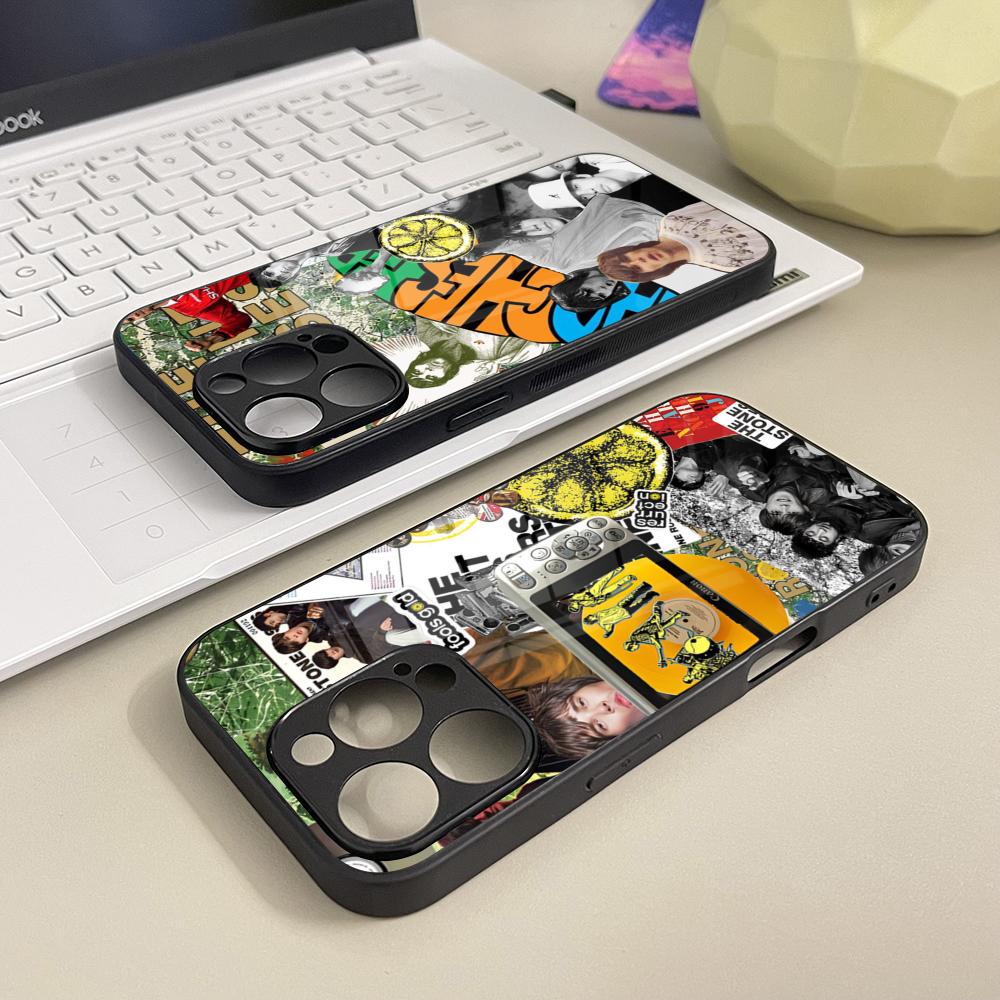 Band The Stone Roses Phone Case Tempered Glass For IPhone 16 13 14 17 12 15 11 Pro Max Plus Mini XR SE2020 Coque