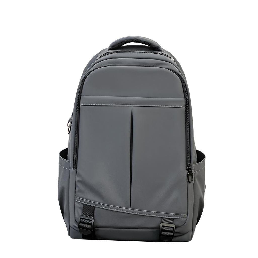 Large Capacity Backpack, Leather Film Backpack, Urban Simple Student Schoolbag, Men'S And Women'S Travel Bag