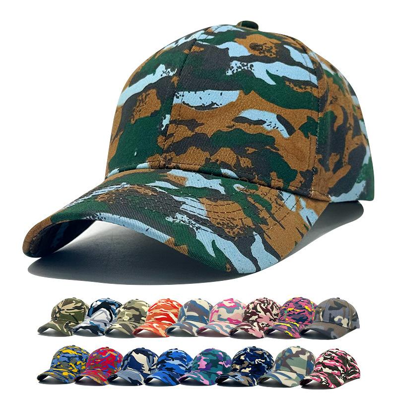 

New cotton camouflage personalized baseball cap men s and women s camouflage cap light plate fashion hat Adjustable (56-58cm)