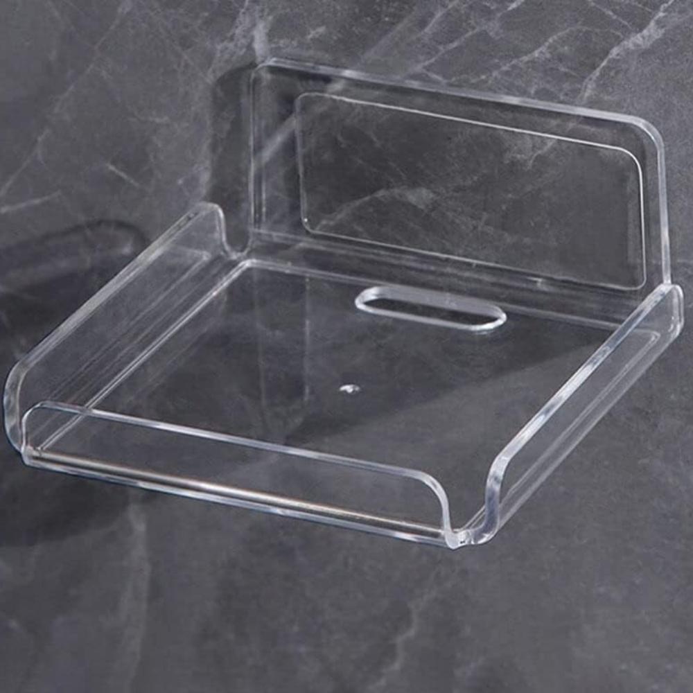 YX007 2Pcs/Set Security Camera Wall Hanger Acrylic Floating Wall Shelve Speaker Hanging Holder Mount