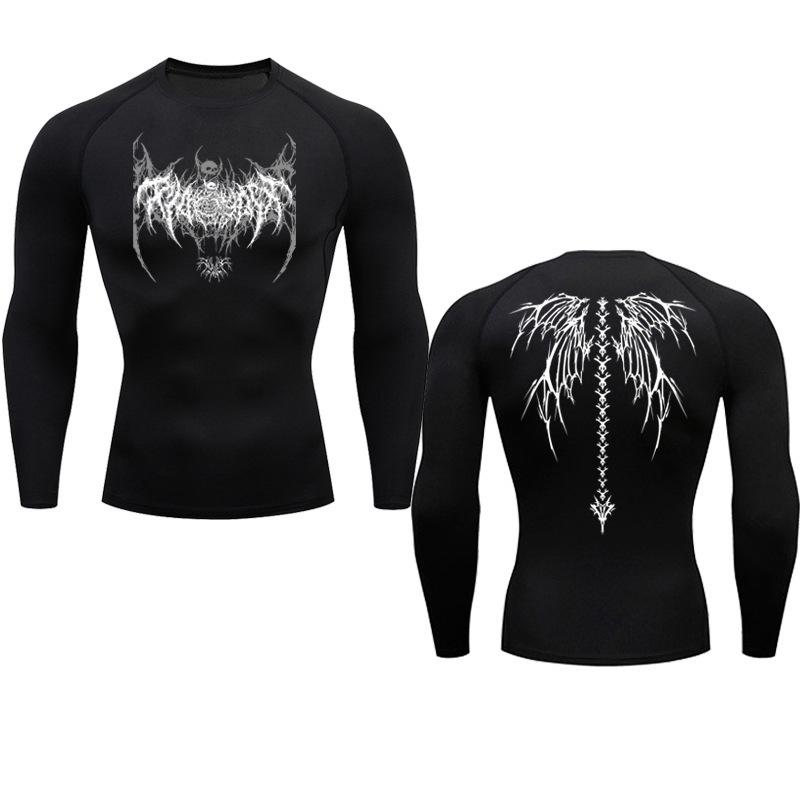 Men's Quick-Dry High-Elasticity Anime 2D Print Sports T-Shirt