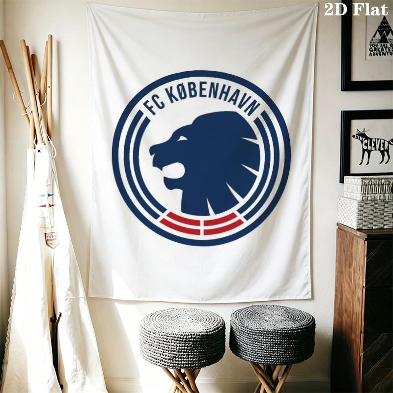 F.C. Copenhagen Wall Tapestry Aesthetic Wall Hanging Printed Fabric Blanket Decorative Tapestries for Bedroom Living Room Home Decor