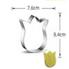 2Pcs Easter Series Stainless Steel Cookie Mould Set Rabbit DIY Baking Tool Cookie Rice Ball Cutting Die
