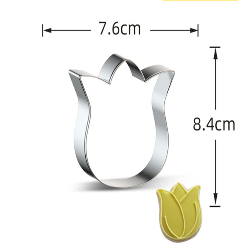 2Pcs Easter Series Stainless Steel Cookie Mould Set Rabbit DIY Baking Tool Cookie Rice Ball Cutting Die