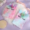 1pc Neutral Gel Pen + 1pc Plush Unicorn Handbook Plush Pen Handwriting Signature Pen Plush Ballpoint Pen Writing Smoothly Quick-Drying Student Gel Pen