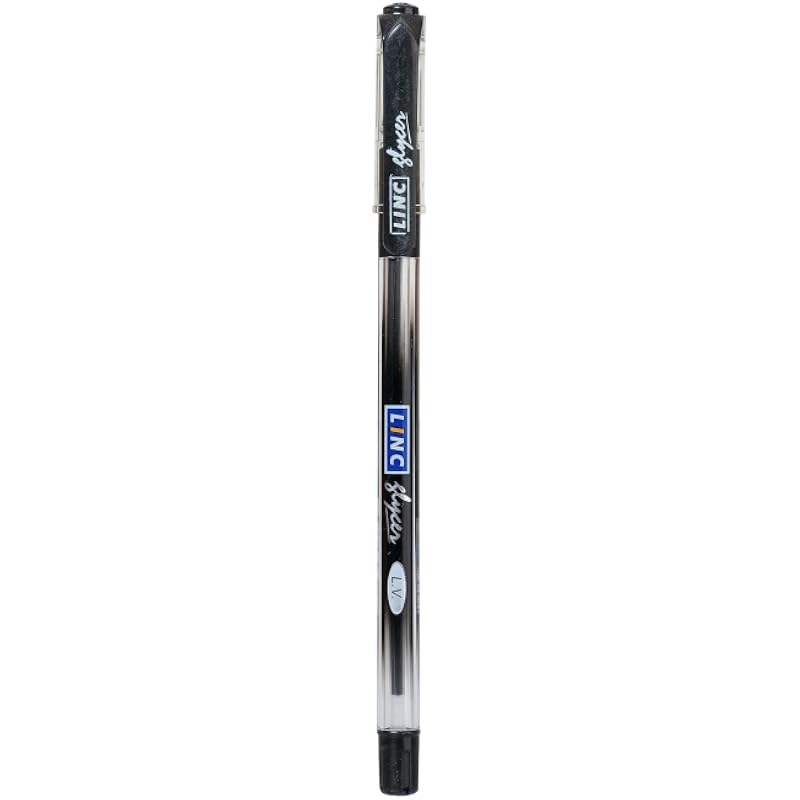 Długopis żelowy Linc 0.6 mm Smooth | Czarny tusz | Zestaw 10 sztuk