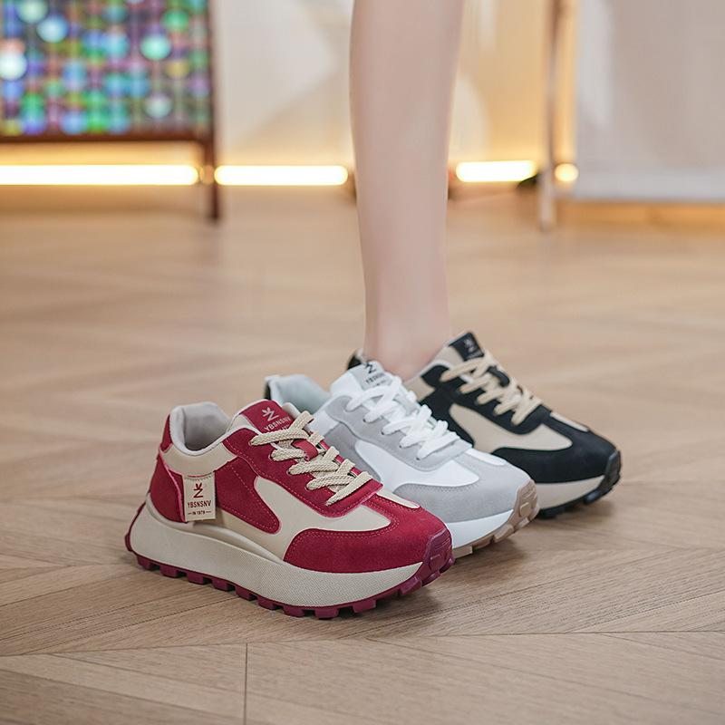 Forrest Gump shoes women's new breathable little white shoes 2025 autumn wear-resistant casual heightening Korean version of board shoes sports