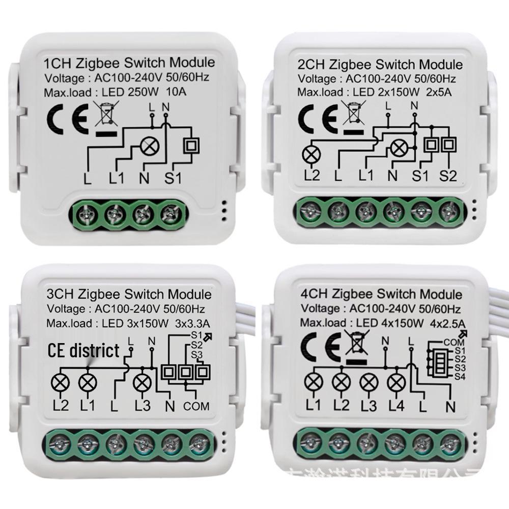 Tuya Zigbee Alexa-Enabled Smart WiFi Switch Module for Voice and APP Control
