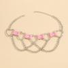 Women Hip Hop Punk Style Exaggerated Necklace Metal Texture PU Heart Jewelry Trendy Cool Personality Clavicle Necklace Jewelry