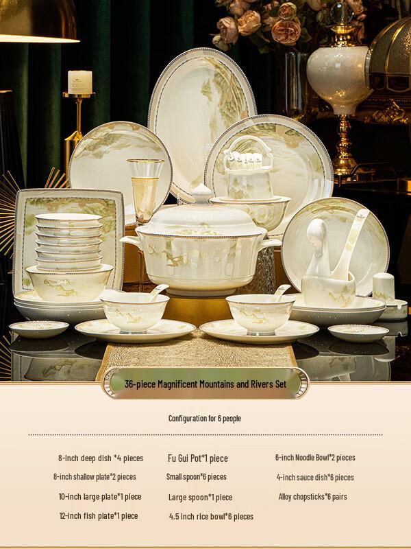 Naijiang Premium Ceramic Dinnerware Set